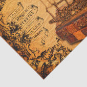 Vintage Steampunk Zug-Tapete Seidenpapier (Ausschnitt)