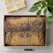 Vintage Steampunk Zug-Tapete Seidenpapier (Geschenk)