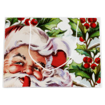 Vintage Stechpalme Weihnachtsmanns elegant