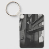 Vintage Steel Construction Skyscraper Architecture Schlüsselanhänger (Vorderseite)