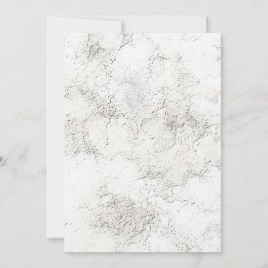 Vintage Steinhochzeit Save The Date (Rückseite)