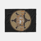 Vintage-Stellvertreter des Sheriffs Fleecedecke (Vorderseite (Horizontal))