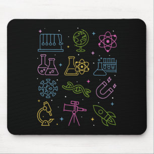 Vintage Stem Wissenschaft Technologie Ingenieurwes Mousepad