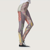 Vintage Steppdecken-Block-Leggings - Stern-Entwurf Leggings (Rechts)