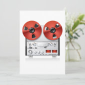 Vintage Stereo-Einladungen Einladung (Stehend Vorderseite)