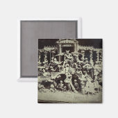 Vintage Stereoview Diableries The Devils Den Magnet (Vorderseite/Rückseite)