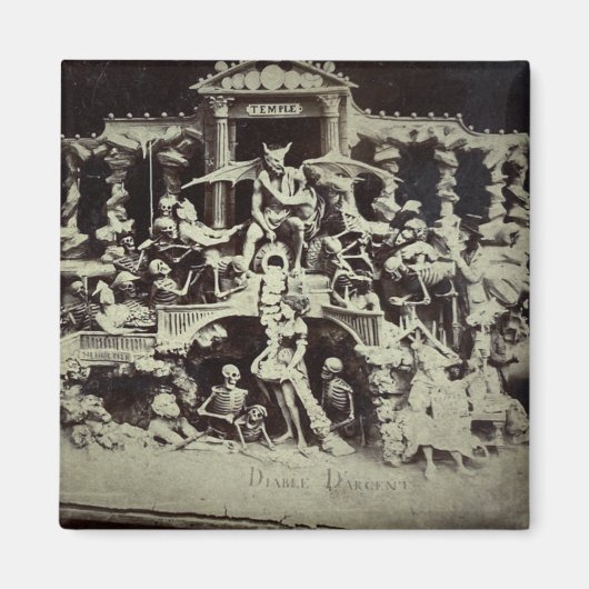 Vintage Stereoview Diableries The Devils Den Magnet (Vorne)