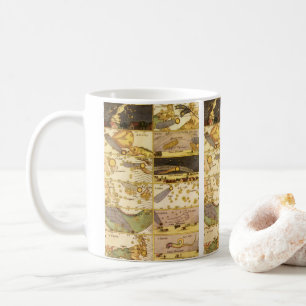 Vintage Sternbilder, antike Astronomie & Sterne Kaffeetasse