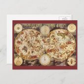 Vintage Sternbilder, Frederik de Wit Postkarte (Vorne/Hinten)