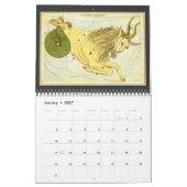 Vintage Sternbilder für Astrologie Kalender (Jan 2027)