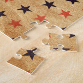 Vintage Sterne: Alte Papiertextur Puzzle (Seite)