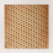 Vintage Sterne: Alte Papiertextur Puzzle (Horizontal)
