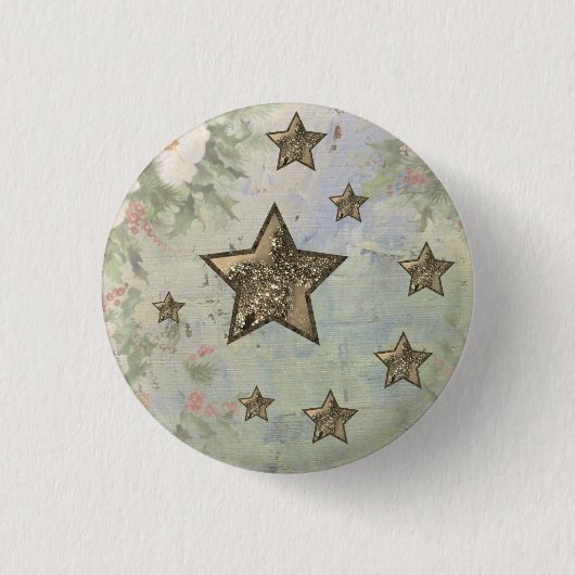 Vintage Sterne Button (Vorderseite)