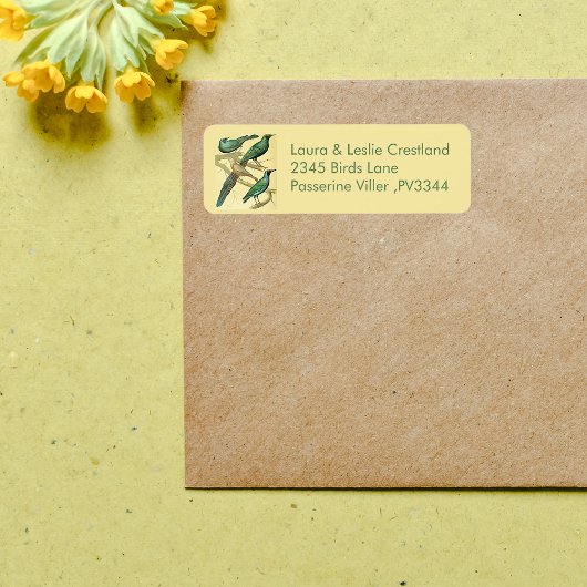 Vintage Sterne und Mynah-Vögel