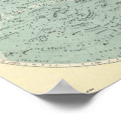 Vintage Sternenkarte - Die Nordhimmlische Poster (Ecke)