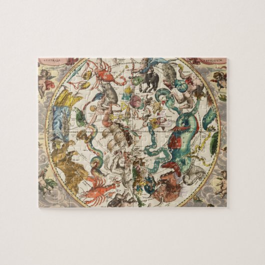 Vintage Sternenkonstellation Zodiac Star Puzzle (Horizontal)