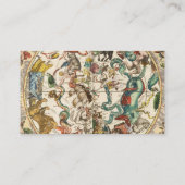 Vintage Sternenkonstellation Zodiac Star Visitenkarte (Rückseite)