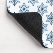 Vintage Sternexplosion Mousepad, blau Mousepad (Ecke)