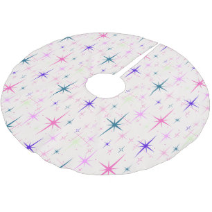 Vintage Sternexplosion Polyester Weihnachtsbaumdecke