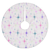 Vintage Sternexplosion Polyester Weihnachtsbaumdecke (Vorderseite)