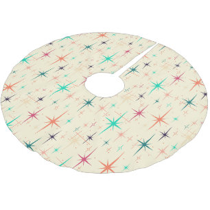 Vintage Sternexplosion Polyester Weihnachtsbaumdecke