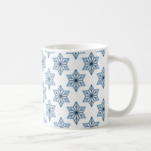 Vintage Sternexplosion Tasse, blau Kaffeetasse