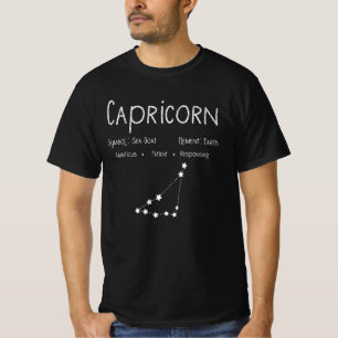 Vintage-Sternzeichen Capricorn Horoskop Geburtstag T-Shirt