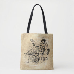 Vintage-Sternzeichen Jungfrau Tasche
