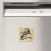 Vintage-Sternzeichen Steinbock Magnet (In Situ (Geschirrspüler))
