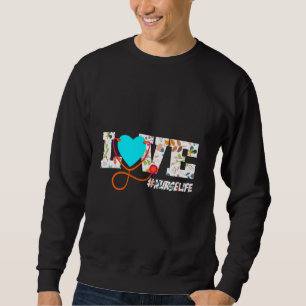 Vintage Stethoscope Medical Care Kinderzimmer Nurv Sweatshirt