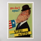 Vintage STFU oder GTFO Poster (Vorne)