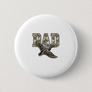 Vintage-Stich Duck Dad Camo Vektor-Shirt-Design Button