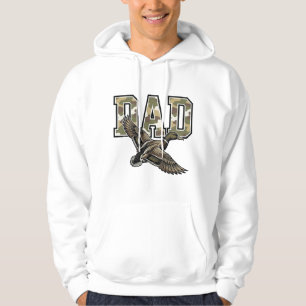 Vintage-Stich Duck Dad Camo Vektor-Shirt-Design Hoodie
