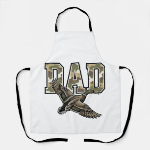 Vintage-Stich Duck Dad Camo Vektor-Shirt-Design Schürze