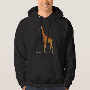 Vintage-Stich Giraffe Golf Vektor T-Shirt Desi Hoodie
