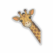 Vintage-Stich Giraffe-Shirt-Design_1 Aufkleber (Vorderseite)