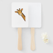 Vintage-Stich Giraffe-Shirt-Design_1 Fächer (Vorne und Hinten)