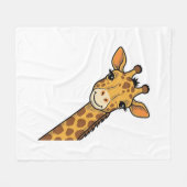 Vintage-Stich Giraffe-Shirt-Design_1 Fleecedecke (Vorderseite (Horizontal))