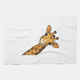 Vintage-Stich Giraffe-Shirt-Design_1 Geschirrtuch