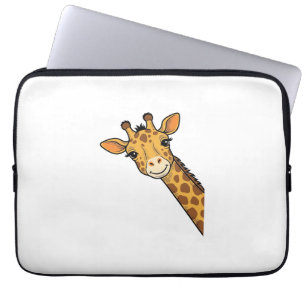 Vintage-Stich Giraffe-Shirt-Design_1 Laptopschutzhülle