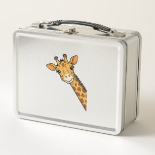 Vintage-Stich Giraffe-Shirt-Design_1 Metall Brotdose