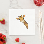 Vintage-Stich Giraffe-Shirt-Design_1 Serviette (Beispiel)