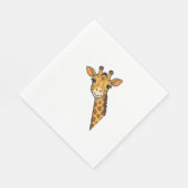 Vintage-Stich Giraffe-Shirt-Design_1 Serviette (Ecke)