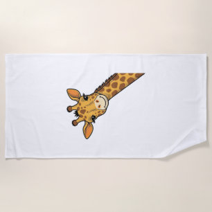 Vintage-Stich Giraffe-Shirt-Design_1 Strandtuch