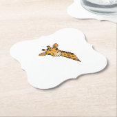 Vintage-Stich Giraffe-Shirt-Design_1 Untersetzer (angewinkelt)