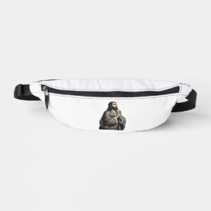 Vintage-Stich Mann betend religiöses Shirt Desi Bauchtasche