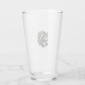 Vintage-Stich Pferdekopf Vektor Glas (Rückseite)