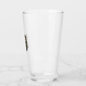 Vintage-Stich Pferdekopf Vektor Glas (Links)