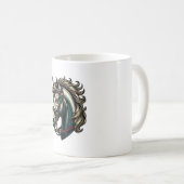 Vintage-Stich Pferdekopf-Vektor Kaffeetasse (VorderseiteRechts)