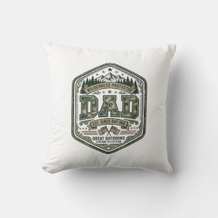 Vintage-Sticherei Dad Mountain Abzeichen Shirt Des Kissen